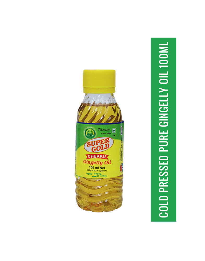Super Gold Chekku Cold Pressed Gingelly Oil 100ML Premium | Dry Fruits Home
